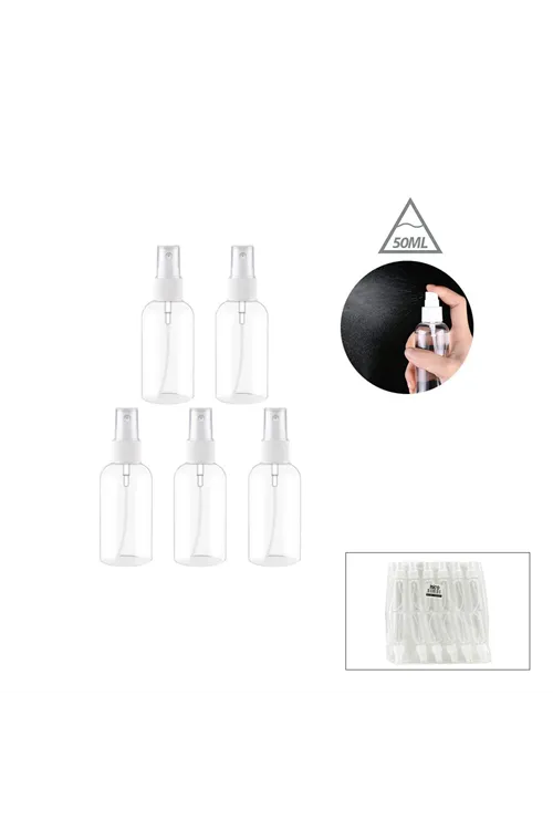 Boş Sprey Şişesi - Plastik - 50 ml - Şeffaf