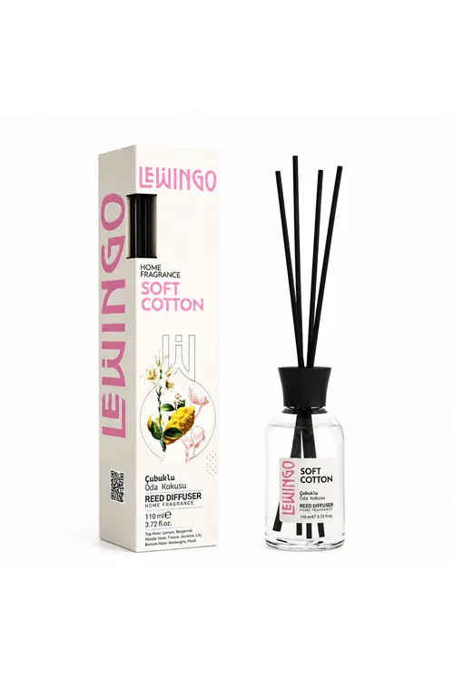 Soft Cotton Bambu Çubuklu Oda Kokusu - 110 ml - Cam Şişe