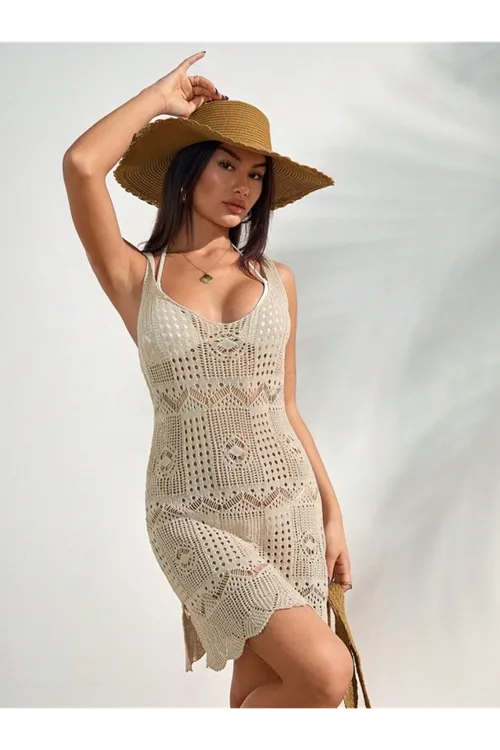 Kadın Mini Triko Pareo
