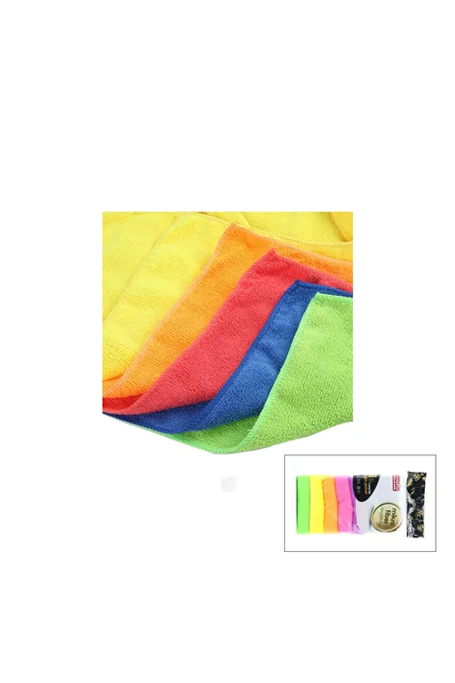 8'li Mikrofiber Temizlik Bezi Seti - Renkli - Leke Bırakmaz