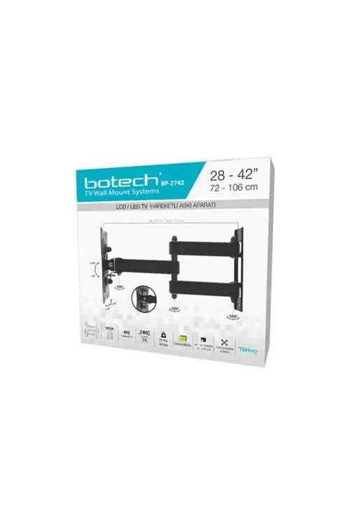 28-42 İnç - Hareketli TV Askı Aparatı - 72-106 cm - LCD LED TV Uyumlu