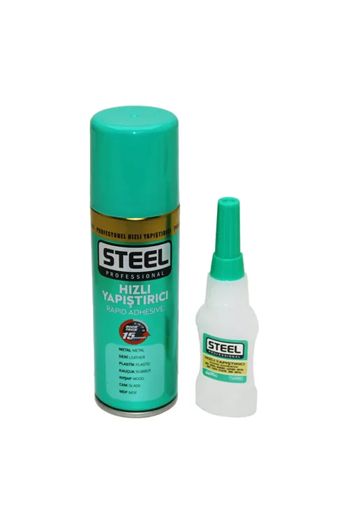 Hızlı Yapıştırıcı Seti - Aktivatör Spreyli - 100 ml ve 20 gr