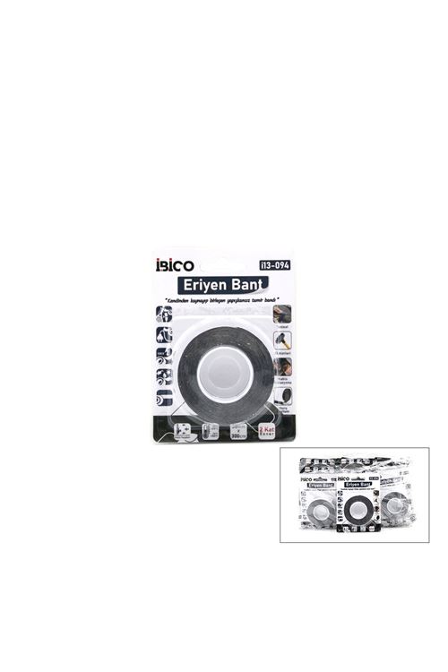 20 mm x 3 mt Eriyen Bant - Esnek - Çift Taraflı - Kendinden Kaynayan