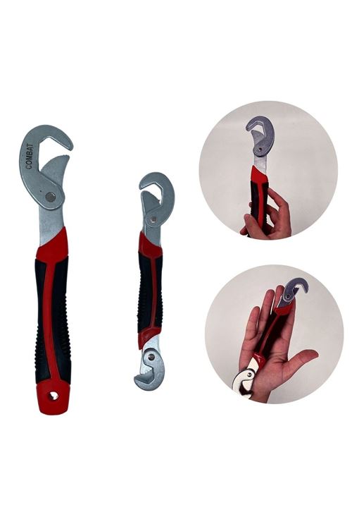 TBL Dekor® Çok Fonksiyonlu Ergonomik  Ayarlanabilir Büyük Küçük Akıllı Pense Anahtar 2li Set
