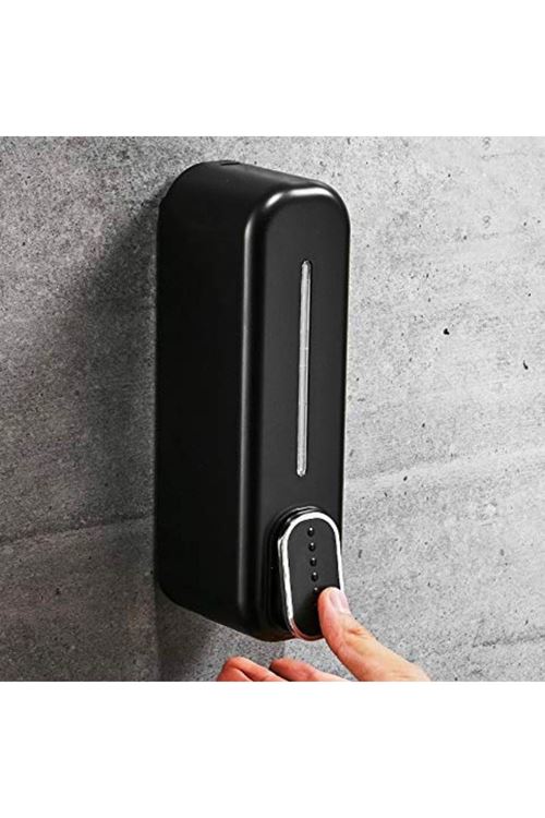 TBL Dekor ® Siyah Duvara Monte Sıvı Sabunluk Dispenser 300 ml