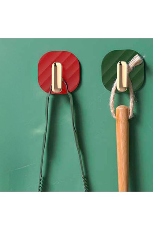 TBL Dekor® 2li Yapışkanlı Retro Askılık Dolap Kapak Kulpu Yeşil