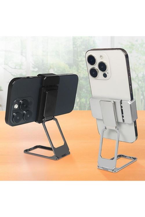 TBL Dekor®  360 derece Dönen Tüm Telefon Tipleri İle Uyumlu Metal Telefon Standı Braket