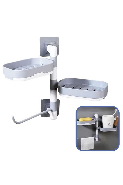 TBL Dekor® Çoklu Sabun Tutucu Fonksiyonel Banyo Sabunluk