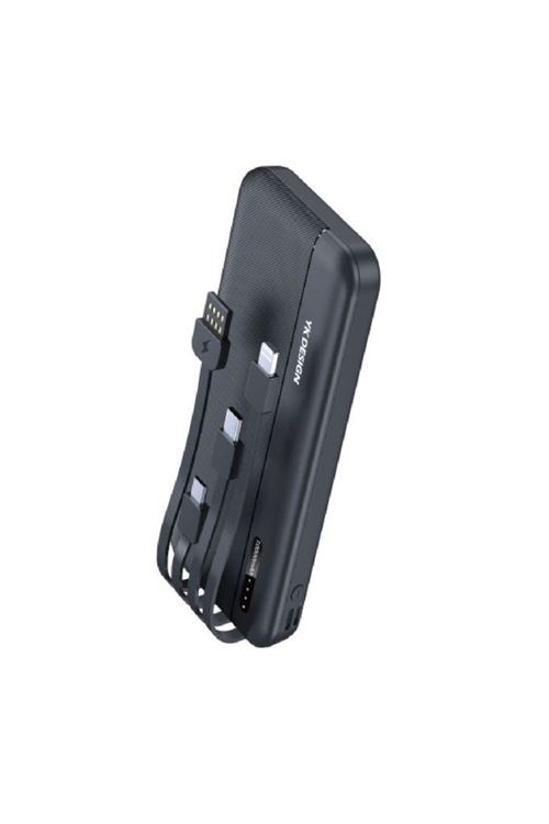 TBL Dekor® 10000 mAh Micro Type-C USB Lightning 4 Kablolu Hızlı Kablosuz Şarj Powerbank