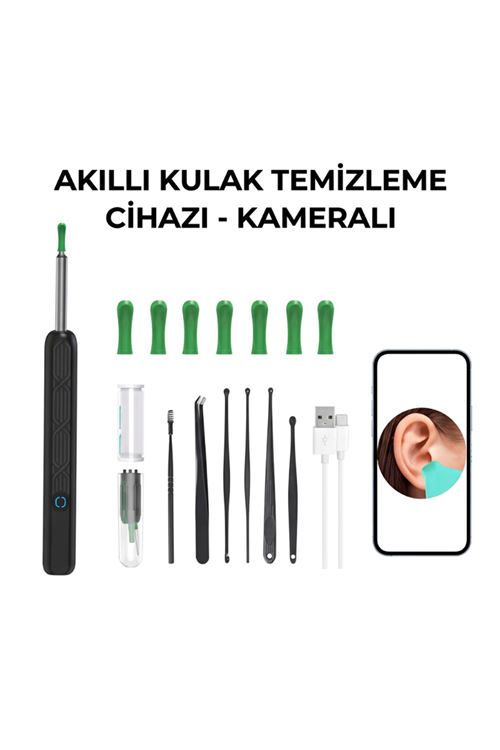 Akıllı Kulak Temizleme Cihazı - Kameralı - WiFi ve Mobil Uygulama Uyumlu