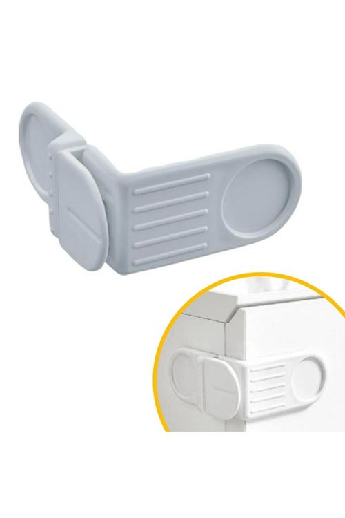 TBL Dekor® Bebek Çocuk Güvenlik Çekmece ve Dolap İçin Kendiliğinde Yapışkanlı Vidasız Köşe Kapak Kilidi