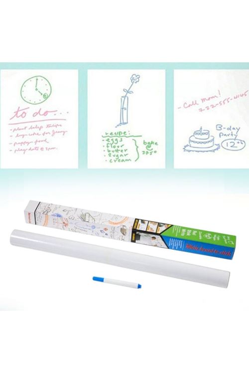 TBL Dekor® Silinebilir Kalemli Sticker  Duvara Yapışabilen Yazı Tahtası 60x100 cm