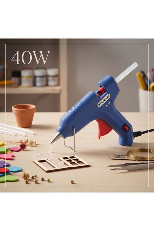 40W Sıcak Silikon Tabancası - 11 mm Mum Silikon Uyumlu