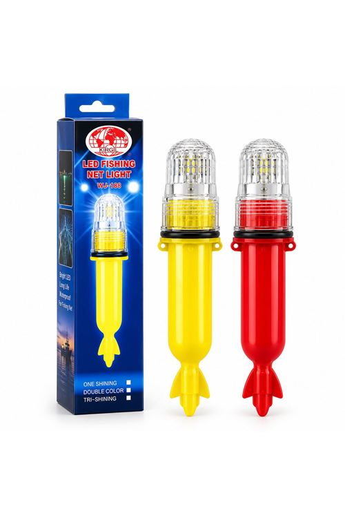 Pilli Balıkçı Feneri - Sinyalli LED Lamba - 15 LED - Su Geçirmez