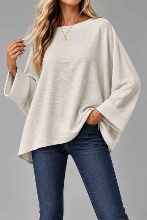 Oversize Yarasa Kol Bluz
