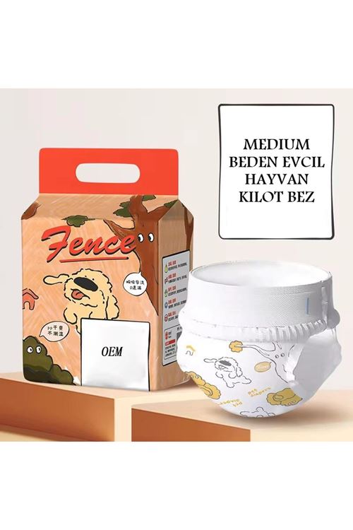 Medium Beden Evcil Hayvan Kilot Bez - Ultra Emici - Hızlı Kuruyan