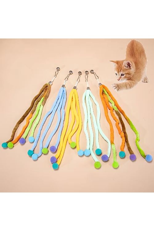 Zilli Kedi Oyuncağı - Peluş - Ponponlu