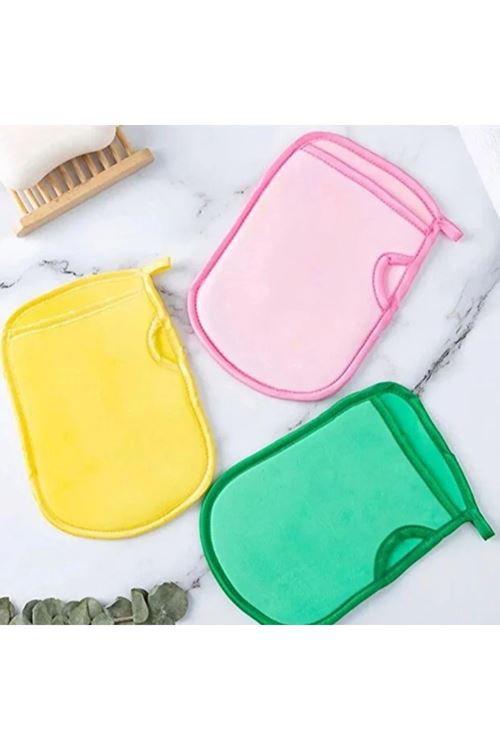 Bebek Yumuşak Banyo Kesesi - Eldiven Modeli - Cilt Temizleyici - Yetişkin Kullanımına Uygun
