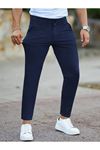 Erkek Cepli Slimfit Atlas Pantolon