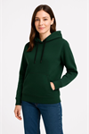 Üç İplik Kapüşonlu Kanguru Çepli SweatShirt Hoodie - Haki