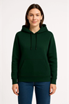 Üç İplik Kapüşonlu Kanguru Çepli SweatShirt Hoodie - Haki