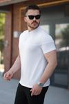 Erkek Hakim Yakalı Kısa Kollu Pamuklu T-shirt