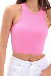 2501 SPORCU YARIM T-SHİRT-PEMBE