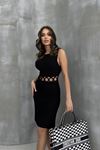 Estelya Cut Out Mini Elbise 2571-01