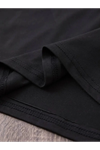 Baskılı Oversize Bisiklet Yaka T-shirt - Siyah