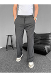 Su Yolu Çizgili Cepli Pantalon - Siyah