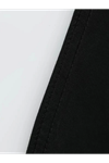 Baskılı Oversize Bisiklet Yaka T-shirt - Siyah