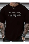 Erkekler Için PERFECTLY Günlük Tişört  - Siyah