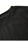Fiyonk Baskılı Siyah Oversize Unisex T-shirt- Siyah