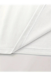 Baskılı Oversize Bisiklet Yaka T-shirt - Beyaz