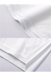 Baskılı Oversize Bisiklet Yaka T-shirt - Beyaz