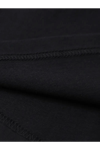 Baskılı Oversize Bisiklet Yaka T-shirt - Siyah