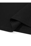 Baskılı Oversize Bisiklet Yaka T-shirt - Siyah