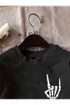 Erkek Baskılı Oversize T-shirt - Siyah