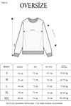Kışlık Bisiklet Yaka Ön Ve Arka Baskılı SweatShirt - Beyaz