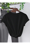 Baskılı T-shirt - Siyah