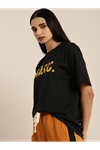 Baskılı T-shirt - Siyah