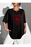 Baskılı T-shirt - Siyah