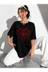 Baskılı T-shirt - Siyah