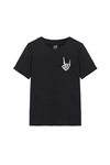Baskılı T-shirt - Siyah
