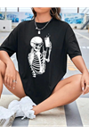Baskılı T-shirt - Siyah