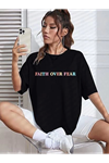 Bisiklet Yaka Baskılı T-shirt - Siyah