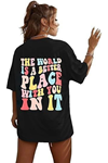 Bisiklet Yaka Baskılı T-shirt - Siyah