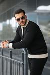 Erkek Kol Ve Yaka Detaylı Uzun Kollu Triko