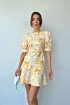 Sarı Çiçekli Elbise