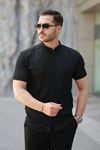 Erkek Hakim Yaka Kısa Kollu Gömlek